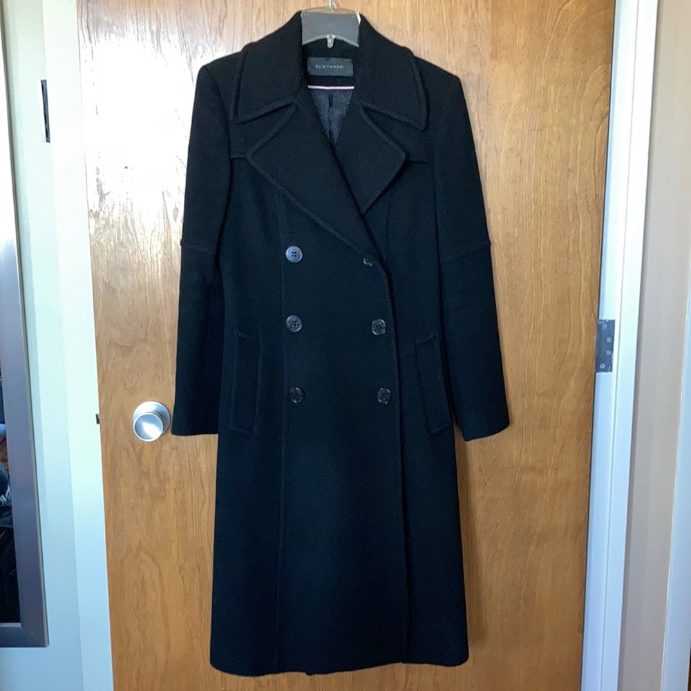Black Elie Tahari coat